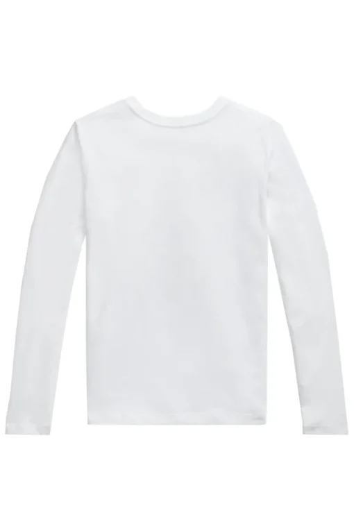 Polo Ralph Lauren T-shirts & Polo's^Meisjes t-shirt lange mouw wit