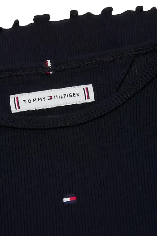 Tommy Hilfiger T-shirts & Polo's^Meisjes t-shirt lange mouw blauw