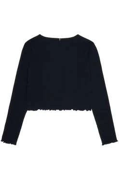Tommy Hilfiger T-shirts & Polo's^Meisjes t-shirt lange mouw blauw