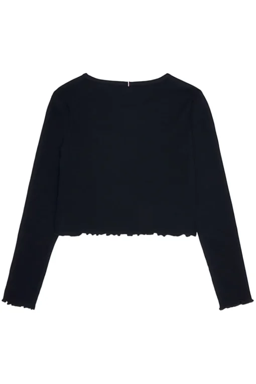 Tommy Hilfiger T-shirts & Polo's^Meisjes t-shirt lange mouw blauw