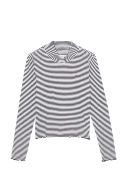 Tommy Hilfiger T-shirts & Polo's^Meisjes t-shirt lange mouw blauw