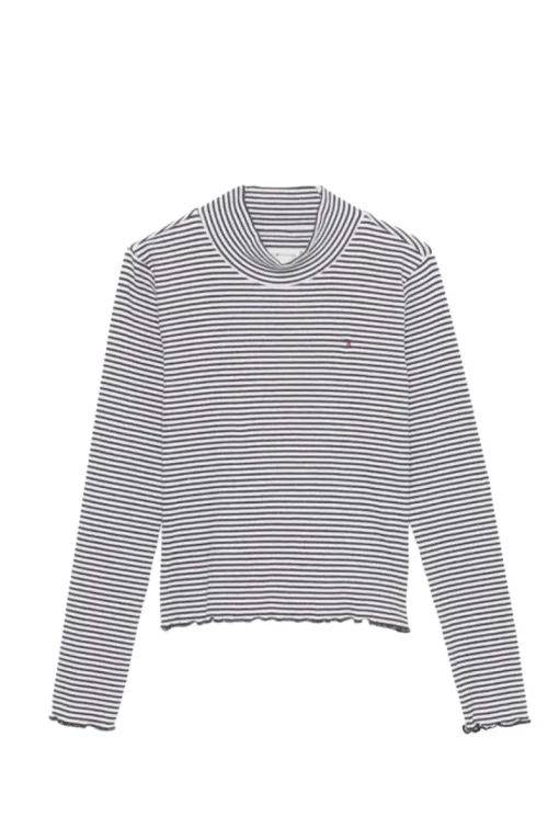 Tommy Hilfiger T-shirts & Polo's^Meisjes t-shirt lange mouw blauw