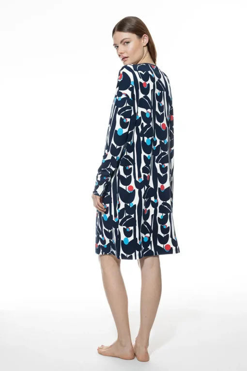 MEY Outlet^Nachtmode dames nachthemd   blauw