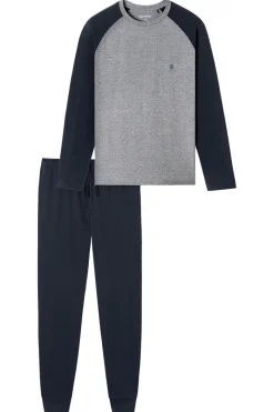 Schiesser Ondergoed & Nachtmode^Nachtmode heren pyjama blauw