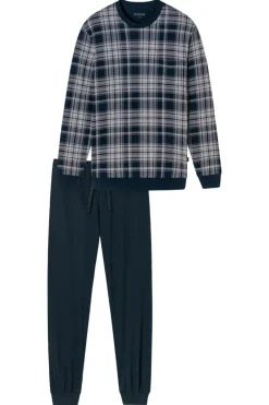 Schiesser Ondergoed & Nachtmode^Nachtmode heren pyjama blauw