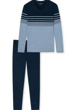 Schiesser Ondergoed & Nachtmode^Nachtmode heren pyjama blauw