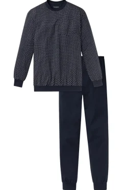 Schiesser Ondergoed & Nachtmode^Nachtmode heren pyjama blauw