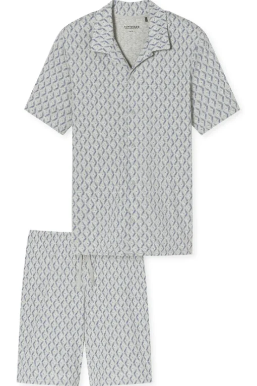 Schiesser Ondergoed & Nachtmode^Nachtmode heren pyjama grijs
