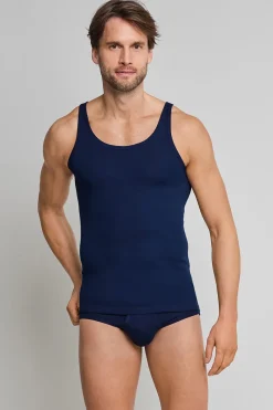 Schiesser Ondergoed & Nachtmode^Ondergoed heren hemd blauw