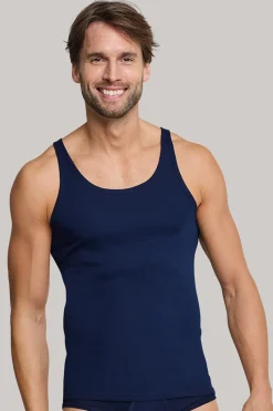 Schiesser Ondergoed & Nachtmode^Ondergoed heren hemd blauw