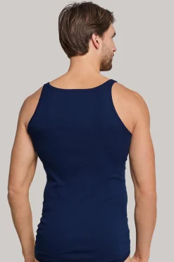 Schiesser Ondergoed & Nachtmode^Ondergoed heren hemd blauw